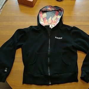 Vintage kidrobot paintball hooded sweatshirt zip